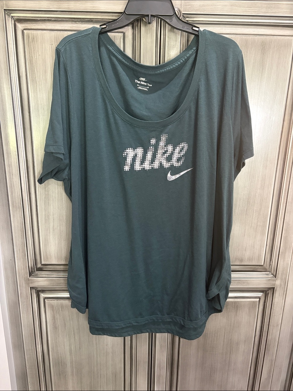 Nike Women's Teal Short Sleeve Logo Tee